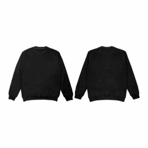 Simple black pullover design