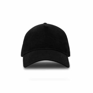 Black baseball cap front view